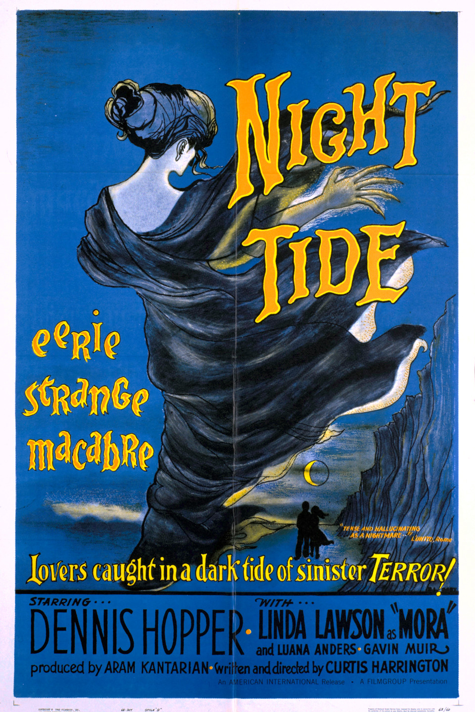 Poster for Beast from Haunted Cave nighttide